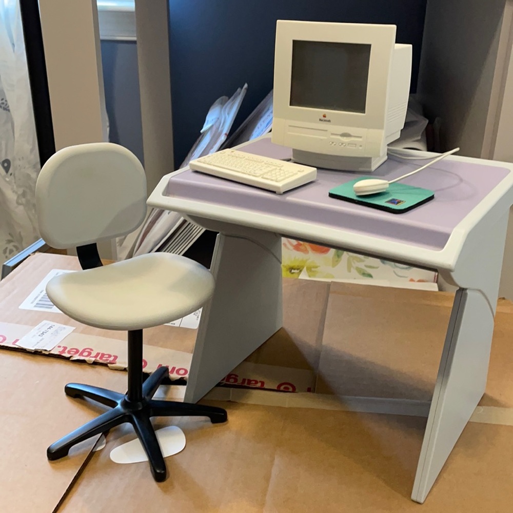 Vintage American Girl Doll Mac Computer Set